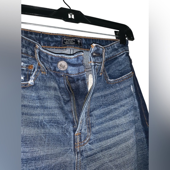 Abercrombie & Fitch Simone High Rise Ankle Straight Jeans Size 0R - Picture 4 of 7